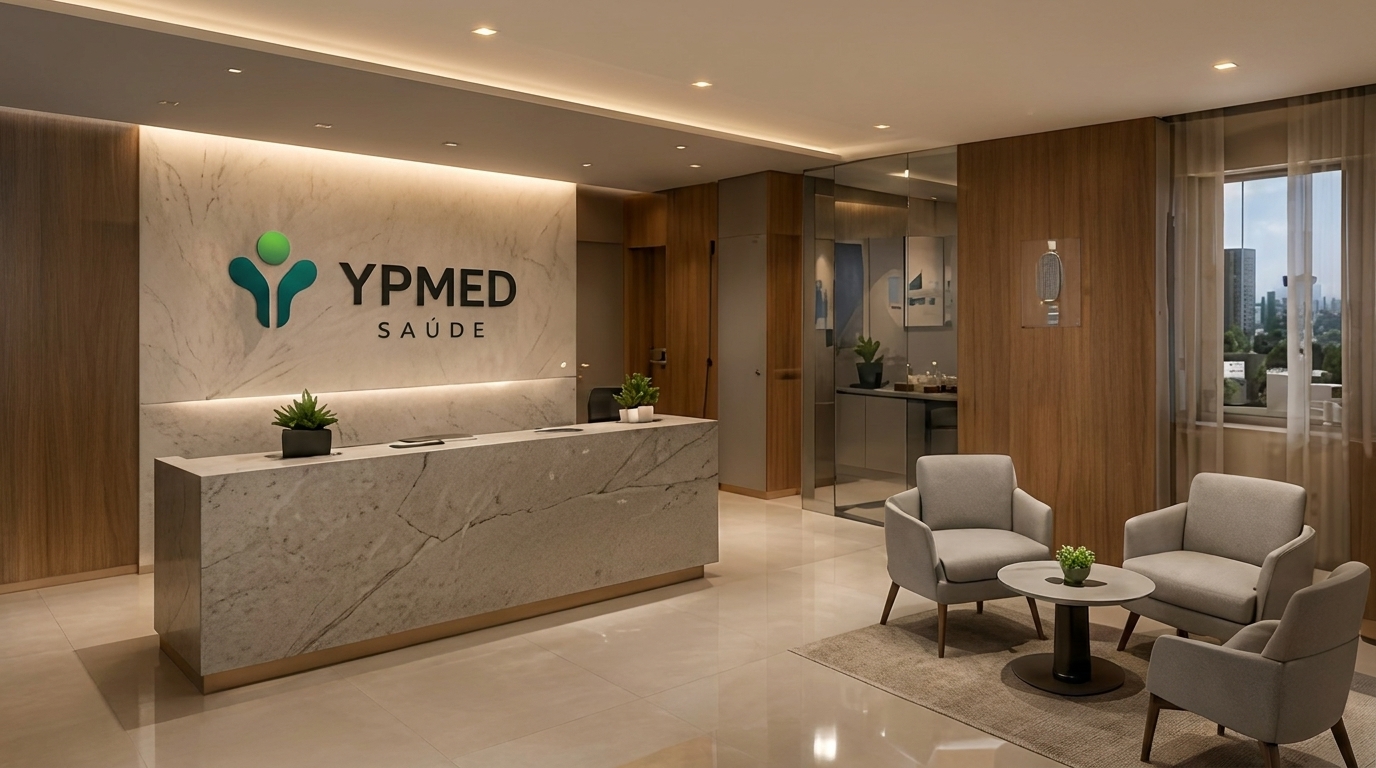 Recepção da sede administrativa da YPMED em Rio das Ostras/RJ
